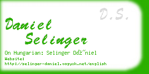 daniel selinger business card